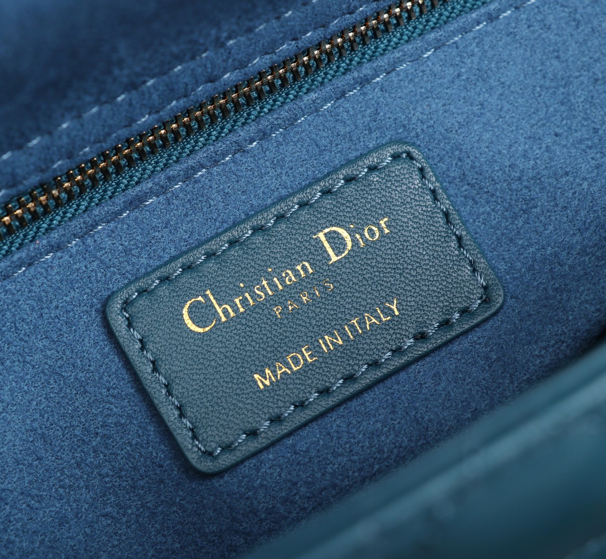 Medium Lady Dior Bag Denim Blue Cannage Lambskin